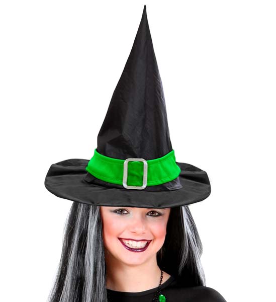 Chapéu de Bruxa com Fita - Verde