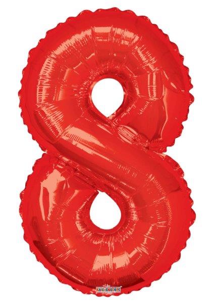 Balão Foil 34" nº 8 - Vermelho Kaleidoscope