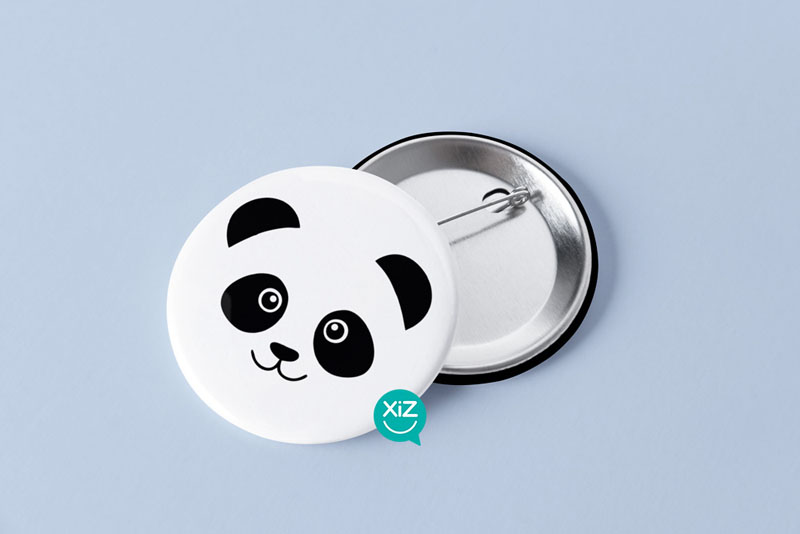 Crachá Alfinete Panda XiZ Party Supplies