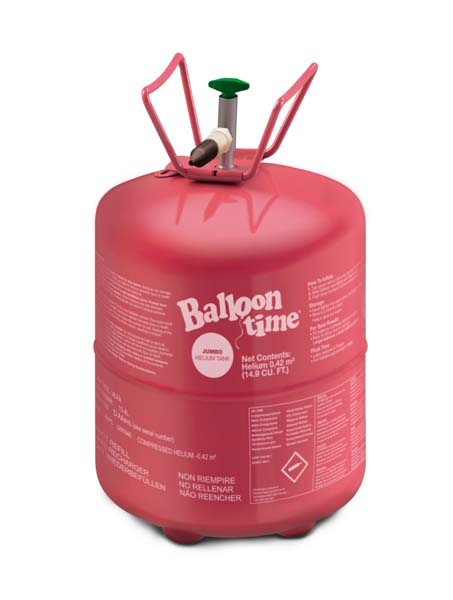 Bombona Botella de helio desechable para 30 globos de 23cm✓ por