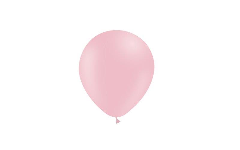 Saco de 100 Balões Pastel 14cm - Rosa Bebé Matte