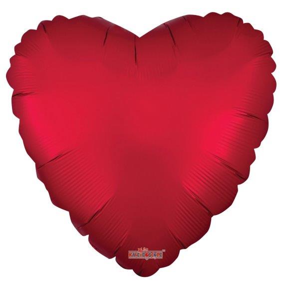 Balão Foil 18" Coração - Vermelho Matte Kaleidoscope