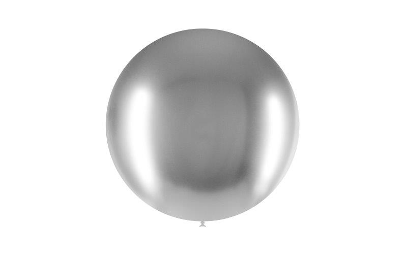 Balão de 60cm Cromado - Prata