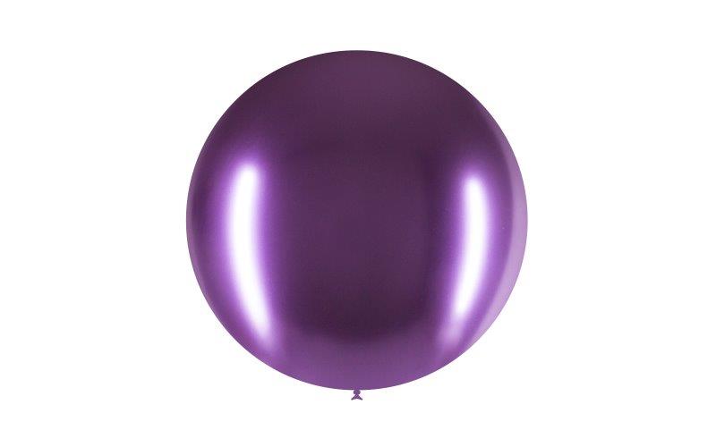 Balão de 60cm Cromado - Roxo