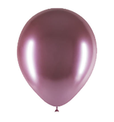 Saco de 25 Balões Cromados 14cm - Lilás