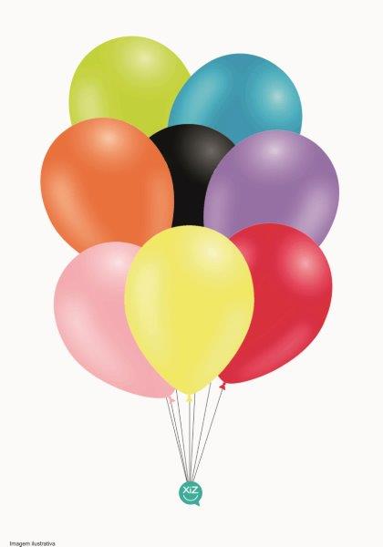 8 Balões Pastel 30cm - Multicor