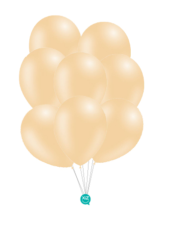 8 Balões Pastel 30cm - Nude