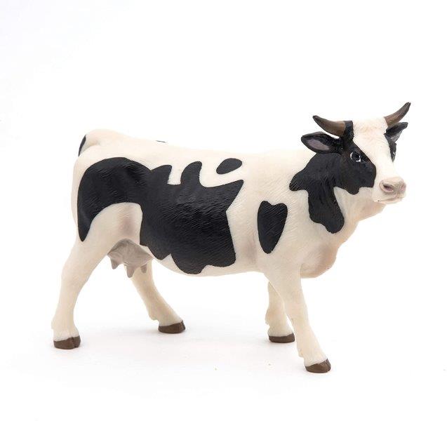 Figura coleccionable Vaca Negra y Blanca