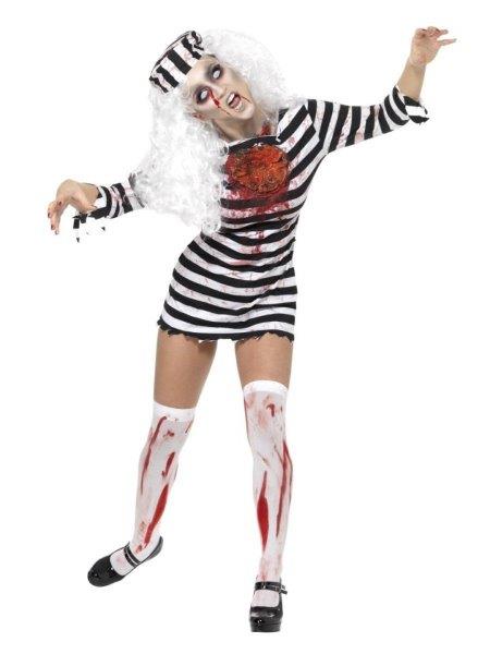 Fato Prisioneira Zombie Mulher - Tamanho XS