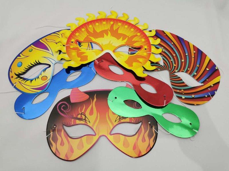Kit Photocall Máscaras de Carnaval XiZ Party Supplies