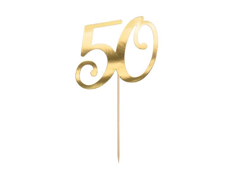 Topper 50 Años Oro