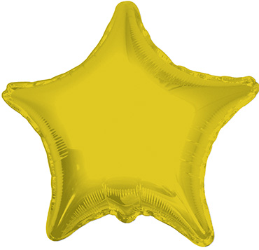 Globo de foil con forma de estrella de 4" - oro Kaleidoscope