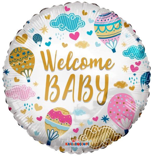 Balão Foil 18" Welcome Baby Kaleidoscope