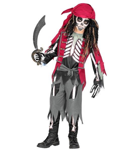 Menino Na Fantasia Pirata Do Halloween Imagem de Stock - Imagem de
