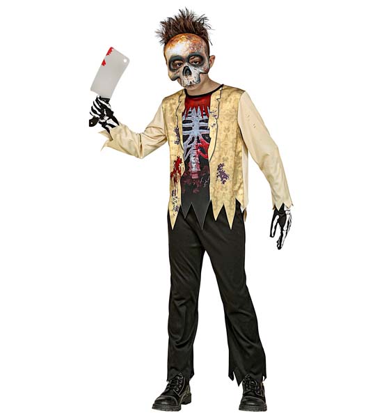Fato Esqueleto Zombie - 4-5 Anos