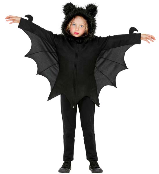 Poncho com Capuz Morcego - 5-7 Anos