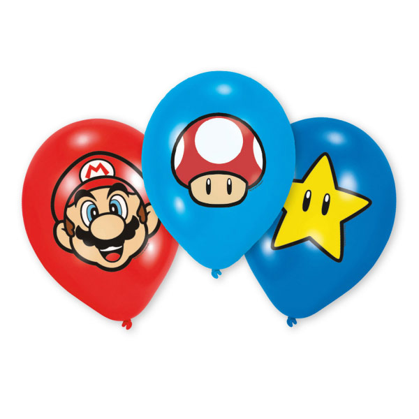 Balões 11" Super Mario Bros. Full Colour Amscan