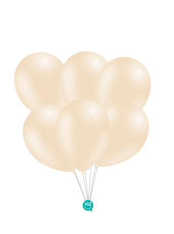 6 Balões 32cm - Marfim