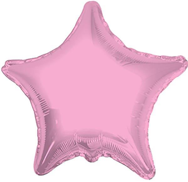 Balão Foil 9" Estrela - Rosa Bebé Kaleidoscope