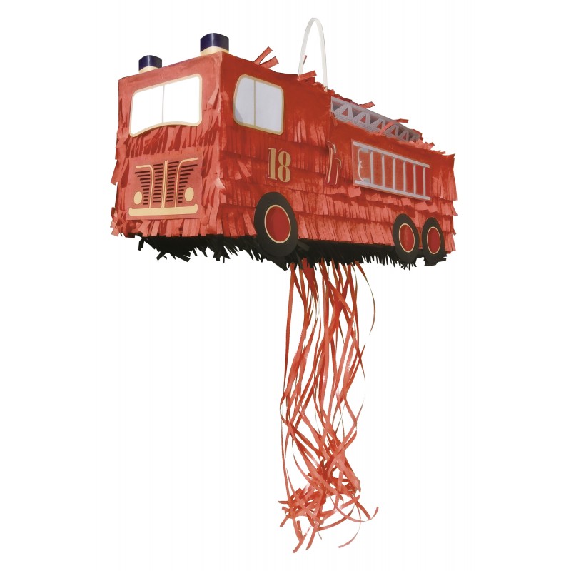 Piñata de camión de bomberos