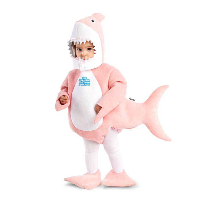 Disfraz de tiburón rosa bebé - 1-2 años