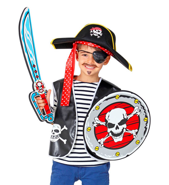 Espada y escudo pirata
