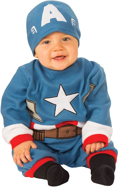 Disfraz de Capitán América para bebé - 6-12 meses