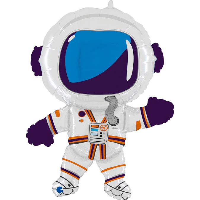 Globo de foil de astronauta feliz de 36