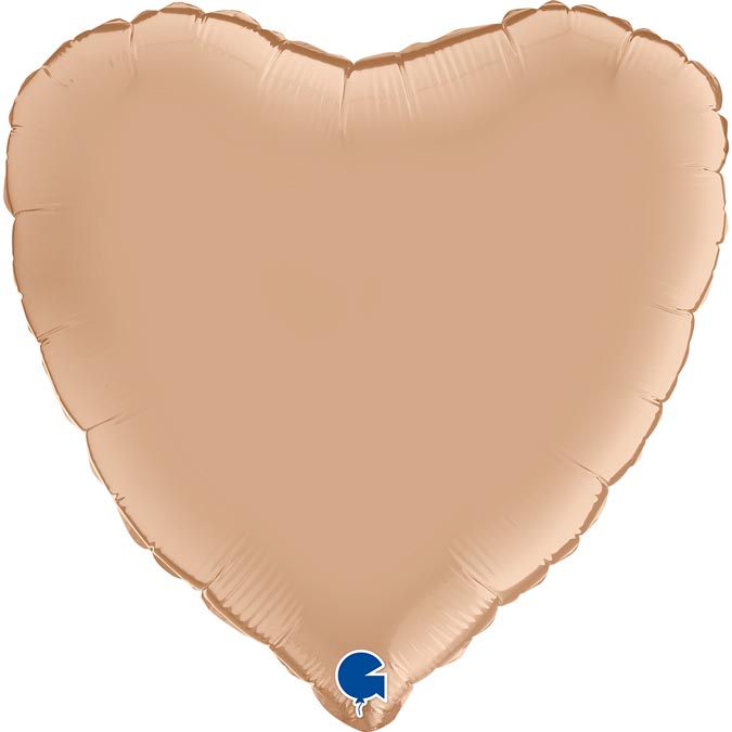 Balão Foil 18" Coração Satin - Nude Grabo