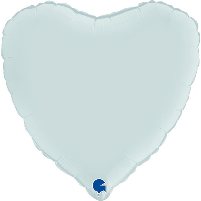 Balão Foil 18" Coração Satin - Pastel Blue Grabo