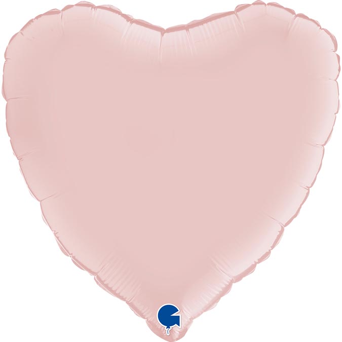 Balão Foil 18" Coração Satin - Pastel Pink Grabo