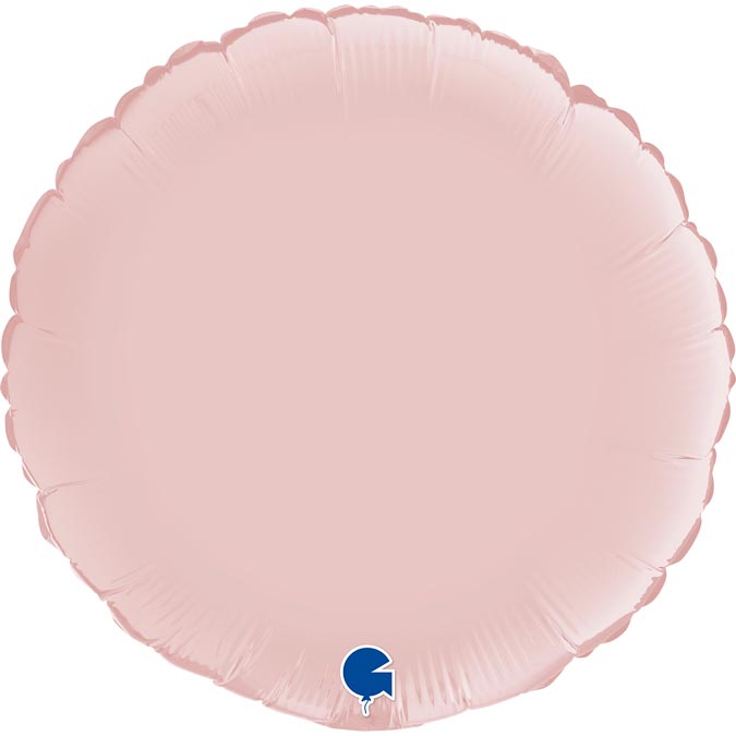 Balão Foil 18" Redondo Satin - Pastel Pink Grabo