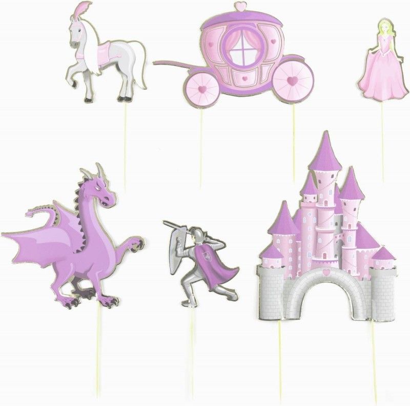 Toppers para tarta del castillo de la princesa