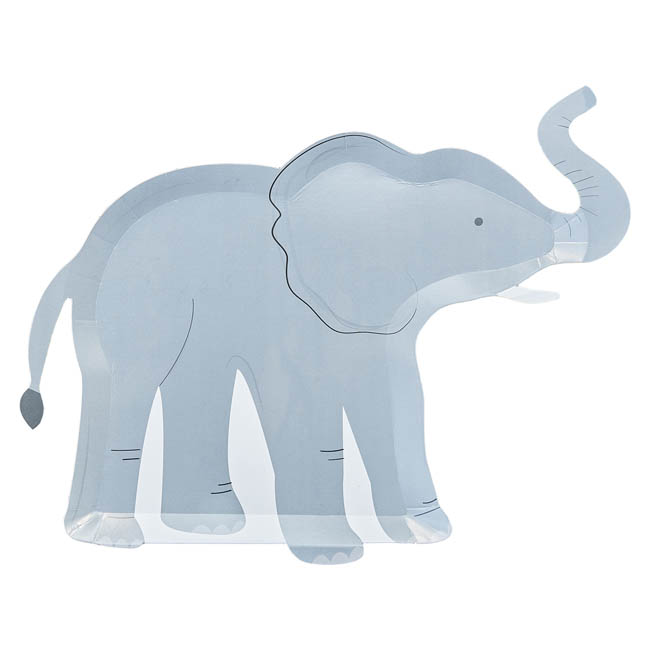 Platos de papel de elefante