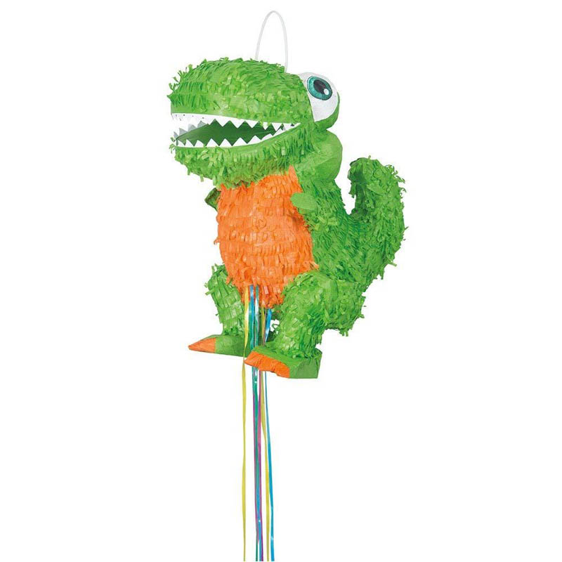 Piñata de dinosaurio verde