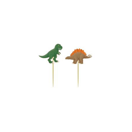 Topper para cupcakes del mundo de los dinosaurios