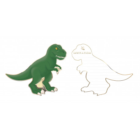 Invitaciones del mundo de los dinosaurios