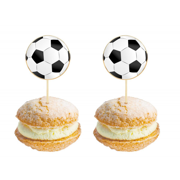Topper para cupcakes de fiesta de fútbol