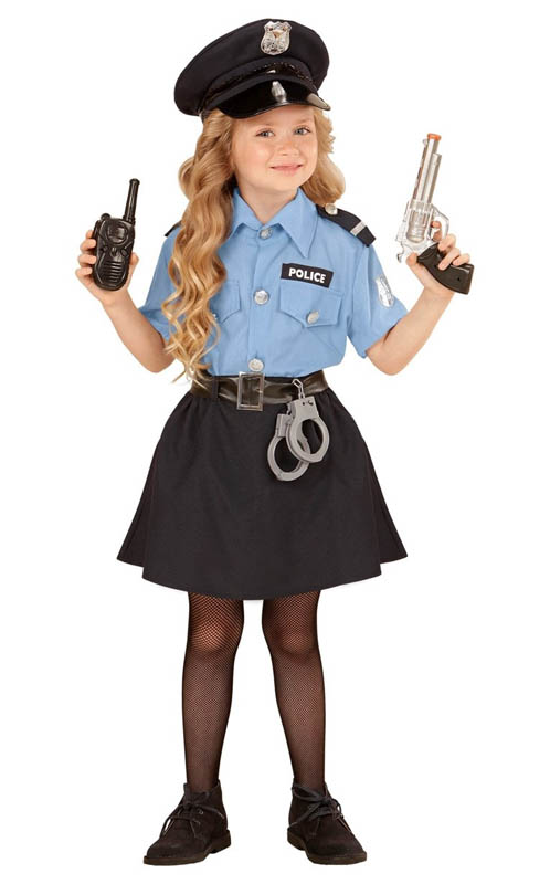 Fato Menina Polícia - 2-3 Anos