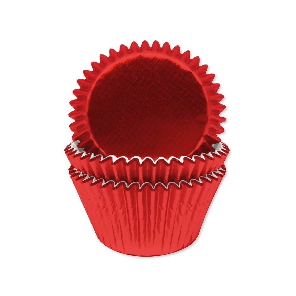 Formas de Cupcake Foil Vermelho