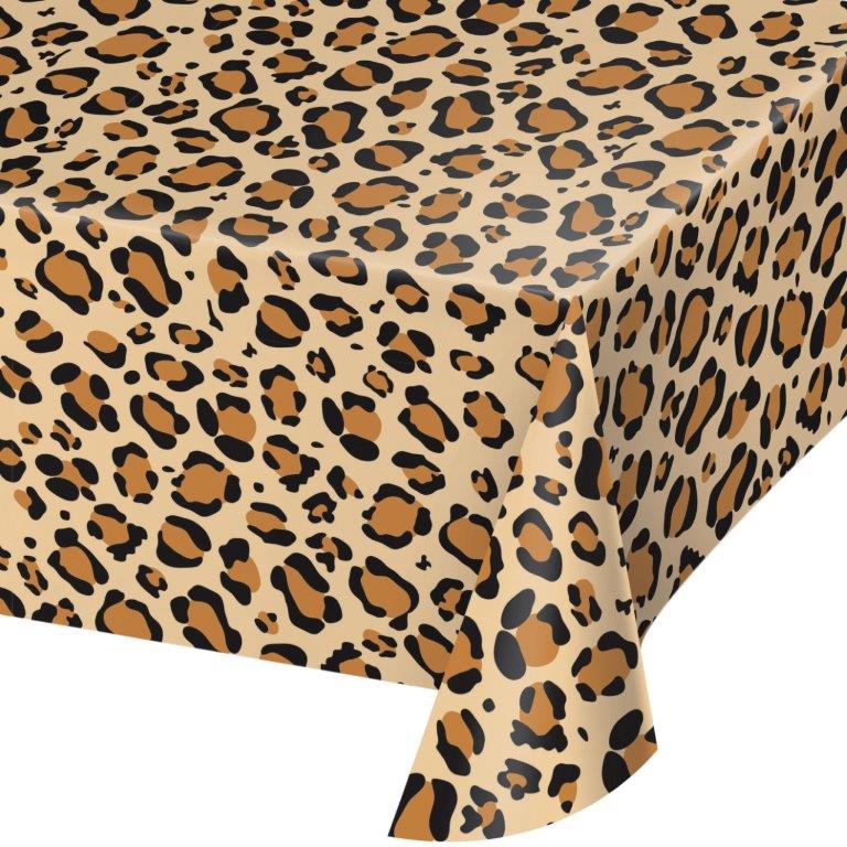 Mantel con estampado de leopardo