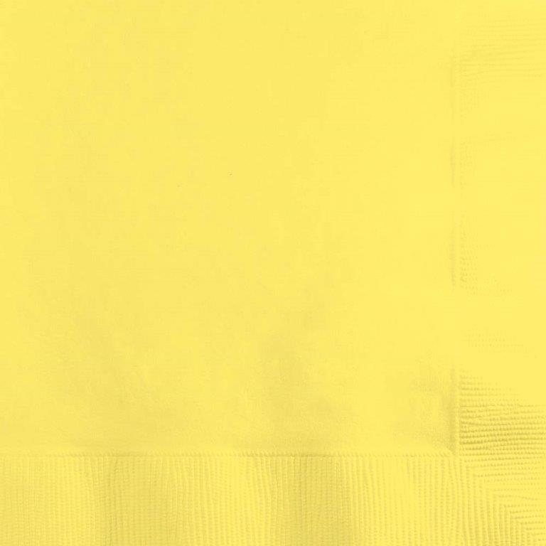 50 Guardanapos Pequenos - Amarelo