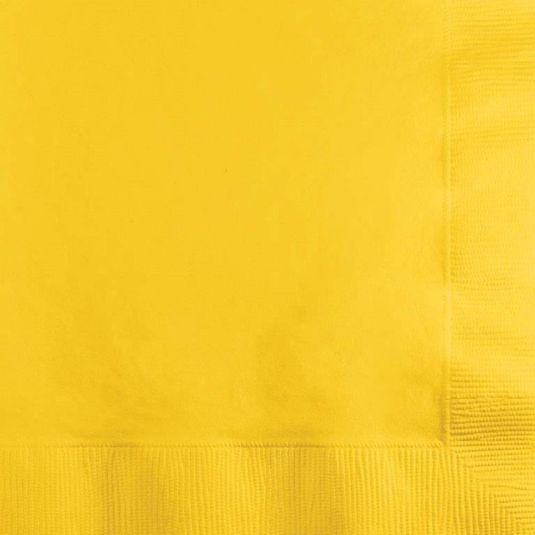 50 servilletas pequeñas - Amarillo tostado