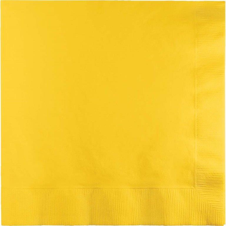 50 Guardanapos - Amarelo Torrado