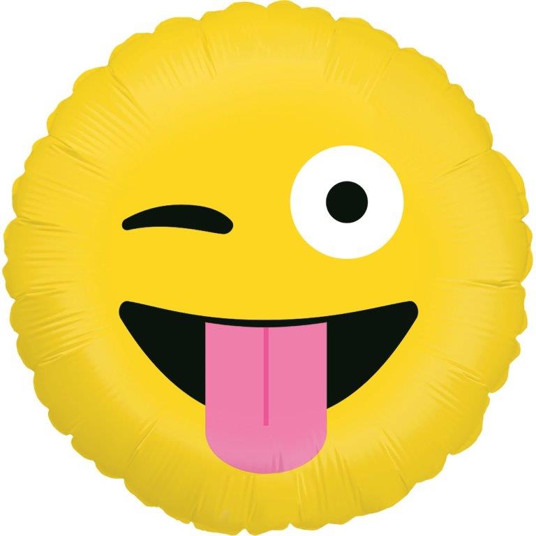 Globo de foil loco Emoji de 18