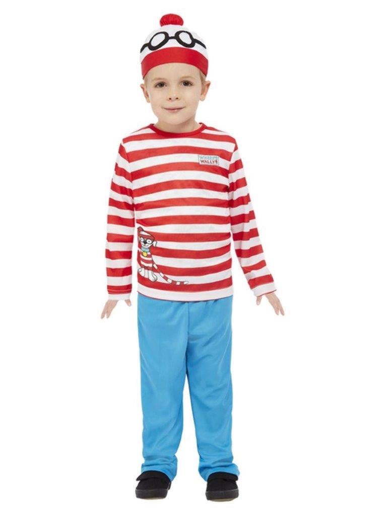 Disfraz de niño ¿Dónde está Wally? - 3-4 años