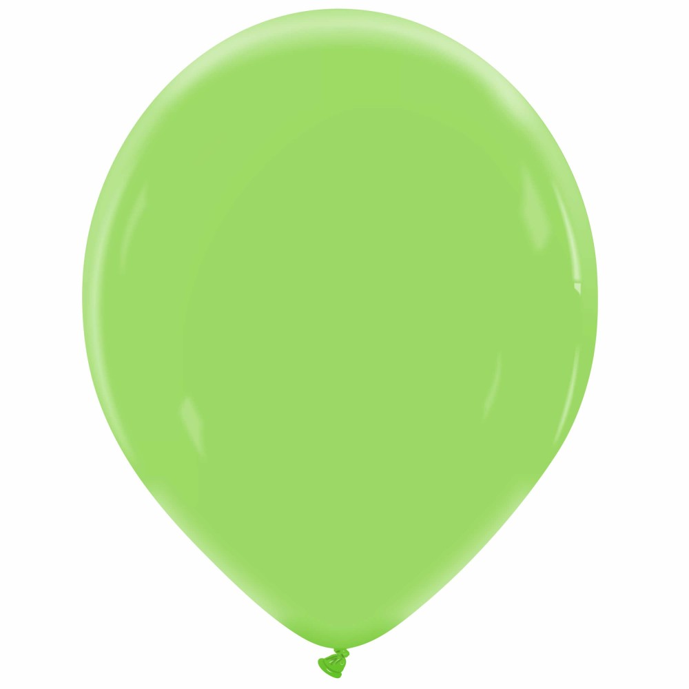 25 Balões 36cm Natural - Verde Relva