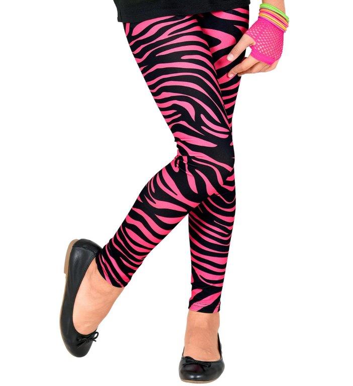 Leg Avenue Women's Neon Leopard Print Opaque Tights, Neon Pink