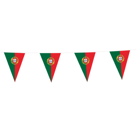 Guirnalda de bandera de plástico de Portugal
