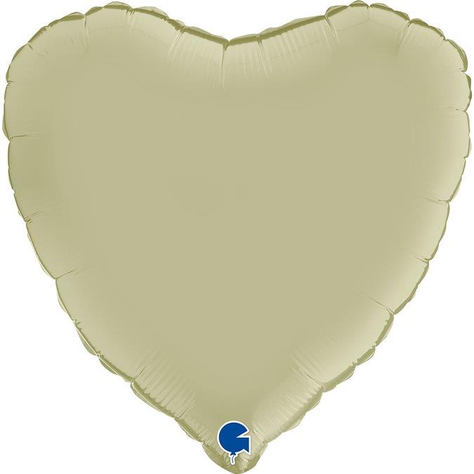 Balão Foil 18" Coração Satin - Olive Green Grabo